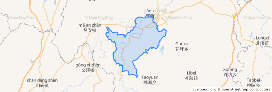 Mapa de ubicacion de 石庄乡.