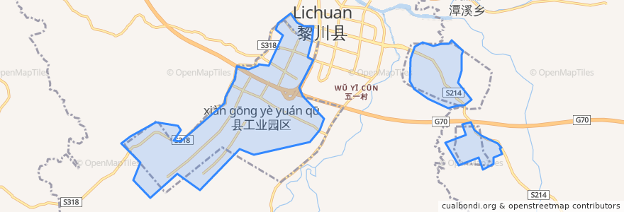 Mapa de ubicacion de 黎川县工业园区.