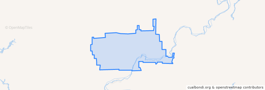 Mapa de ubicacion de Подымахинское сельское поселение.