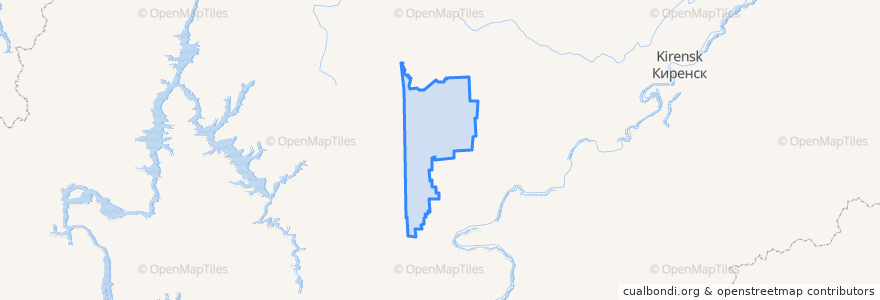 Mapa de ubicacion de Янтальское городское поселение.