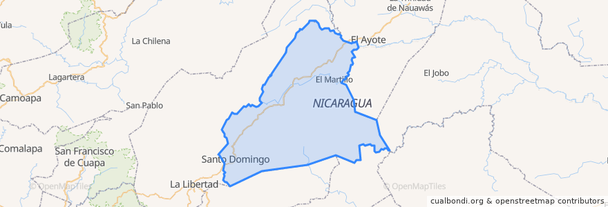 Mapa de ubicacion de Santo Domingo.