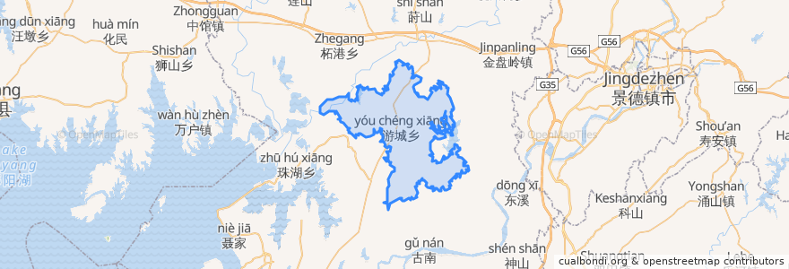 Mapa de ubicacion de 游城乡.