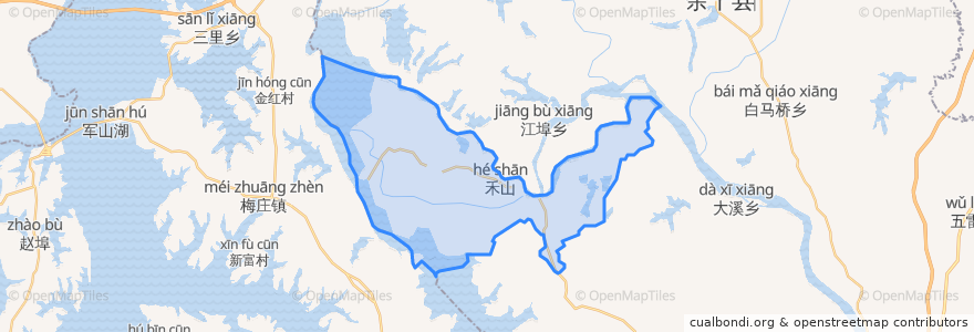 Mapa de ubicacion de Fenggang.