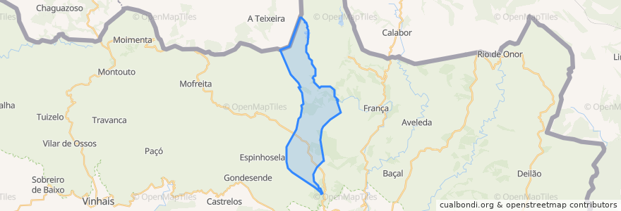 Mapa de ubicacion de Carragosa.