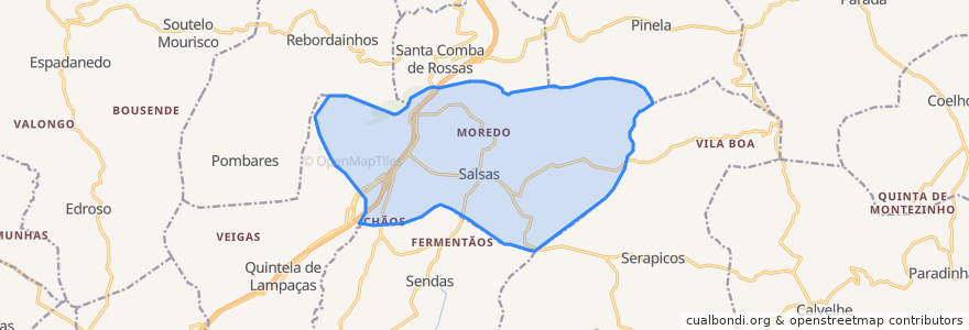 Mapa de ubicacion de Salsas.