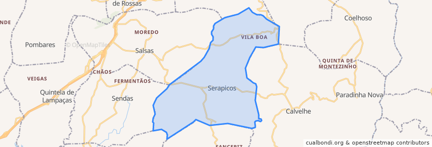 Mapa de ubicacion de Serapicos.