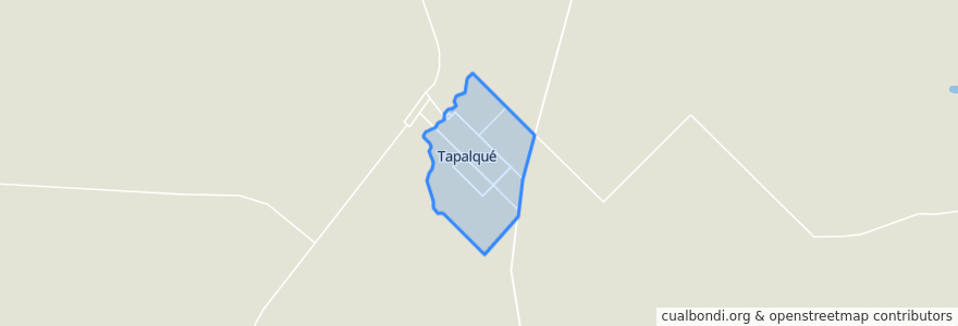 Mapa de ubicacion de Tapalqué.