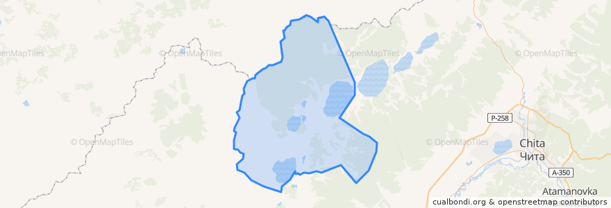 Mapa de ubicacion de Беклемишевское сельское поселение.