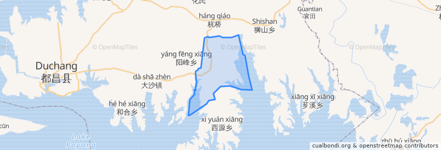 Mapa de ubicacion de 三汊港镇.