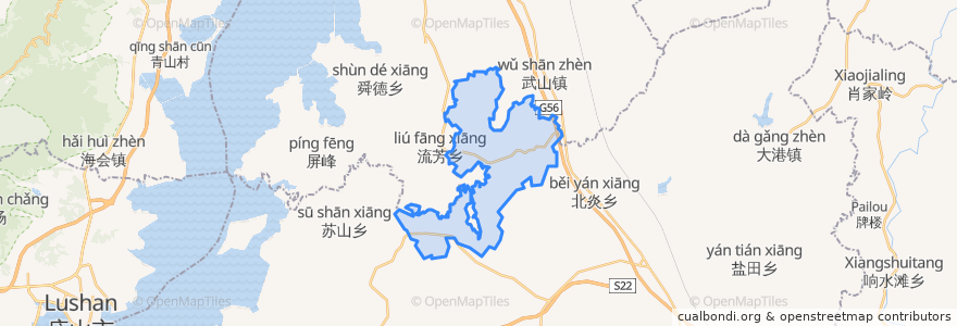 Mapa de ubicacion de 春桥乡.