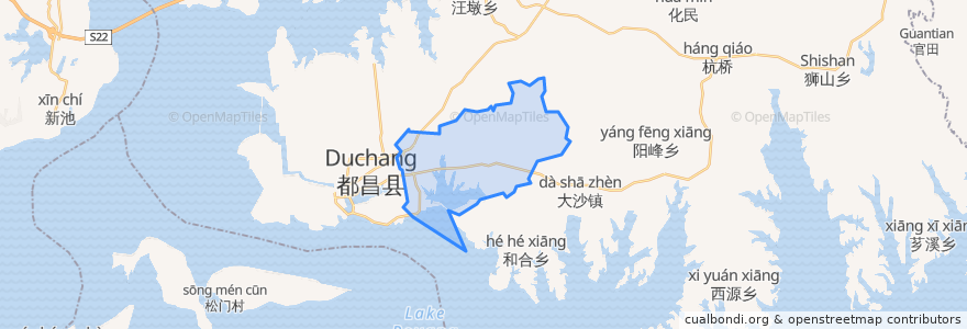 Mapa de ubicacion de 大树乡.