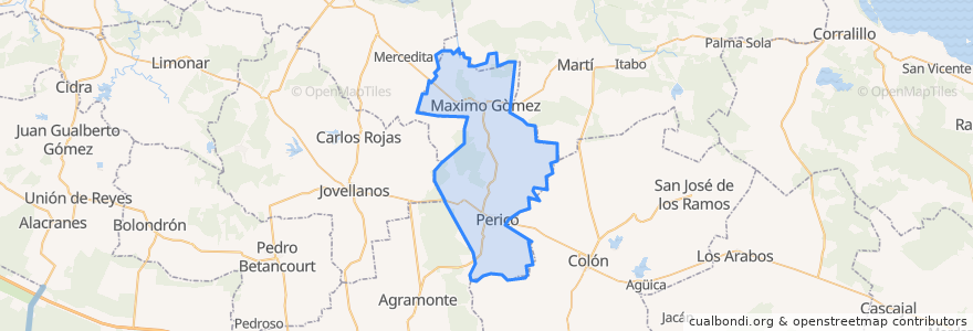 Mapa de ubicacion de Perico.