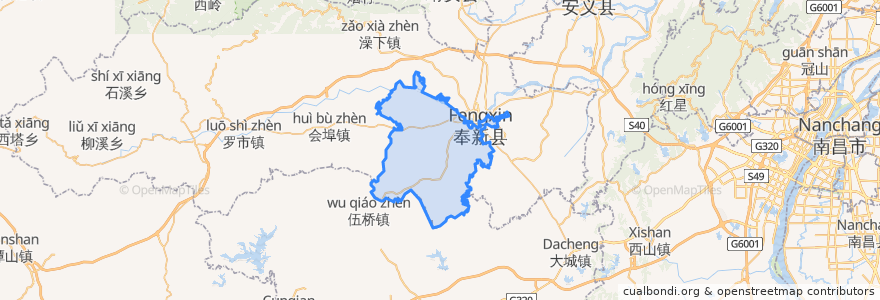 Mapa de ubicacion de 赤岸镇.