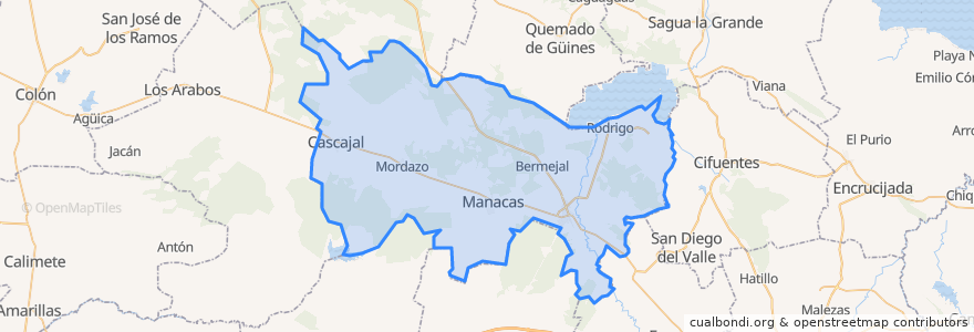 Mapa de ubicacion de Santo Domingo.