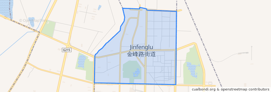 Mapa de ubicacion de Jinfenglu Subdistrict.