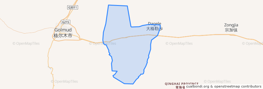 Mapa de ubicacion de 大格勒乡.