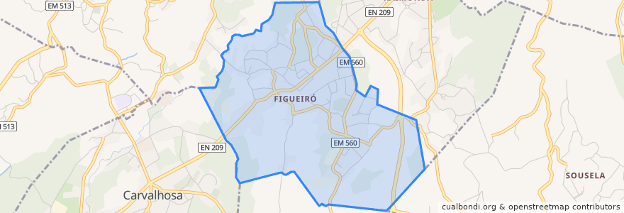 Mapa de ubicacion de Figueiró.