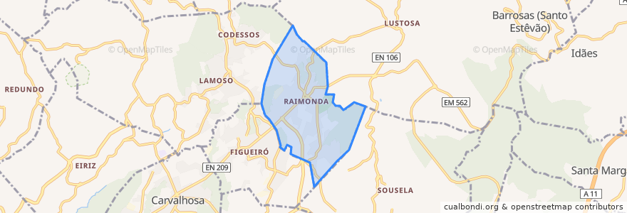 Mapa de ubicacion de Raimonda.