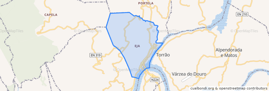 Mapa de ubicacion de Eja.