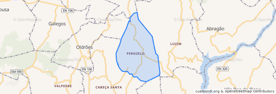 Mapa de ubicacion de Perozelo.
