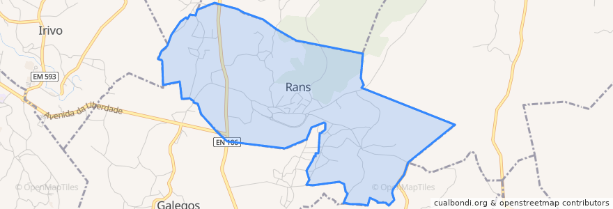 Mapa de ubicacion de Rans.