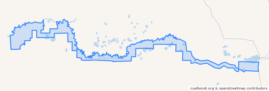 Mapa de ubicacion de сельское поселение Казым.