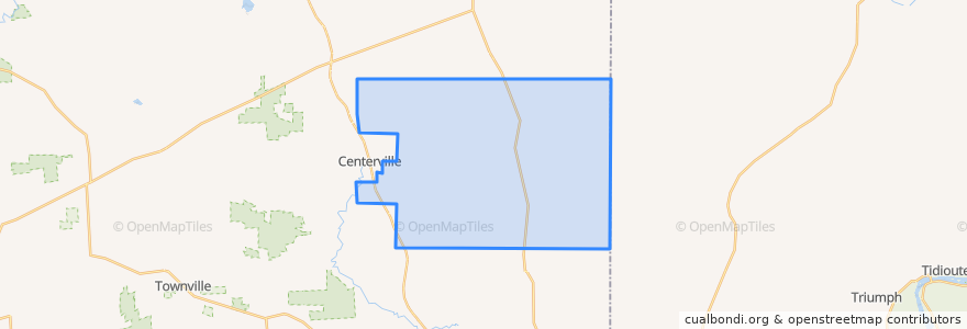 Mapa de ubicacion de Rome Township.