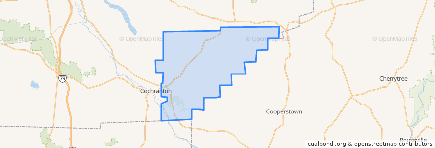 Mapa de ubicacion de Wayne Township.
