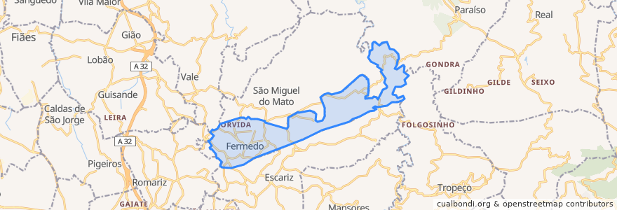 Mapa de ubicacion de Fermedo.