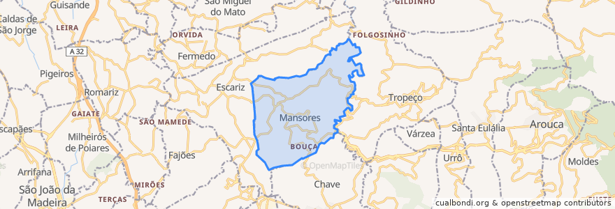 Mapa de ubicacion de Mansores.