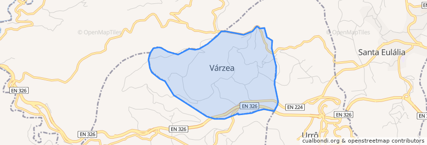 Mapa de ubicacion de Várzea.