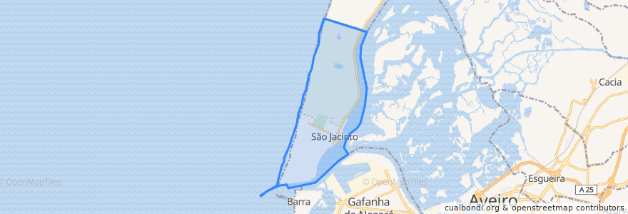 Mapa de ubicacion de São Jacinto.