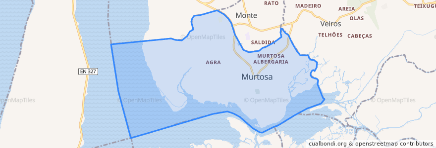 Mapa de ubicacion de Murtosa.