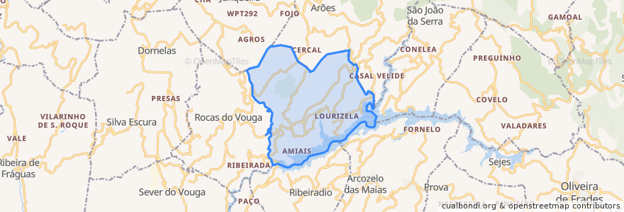 Mapa de ubicacion de Couto de Esteves.