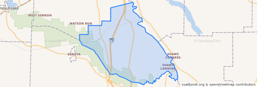 Mapa de ubicacion de Union Township.