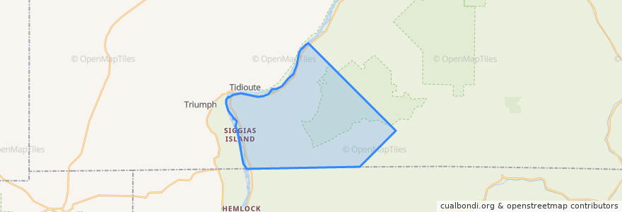 Mapa de ubicacion de Limestone Township.