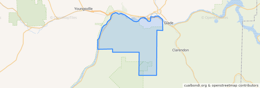 Mapa de ubicacion de Pleasant Township.