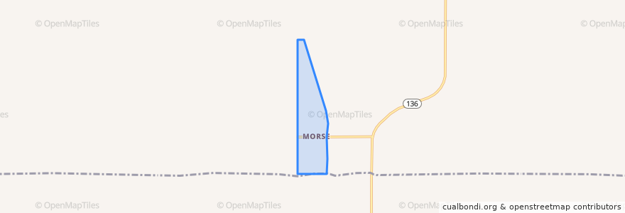 Mapa de ubicacion de Morse.