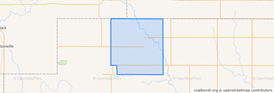 Mapa de ubicacion de Town of Halsey.