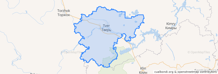 Mapa de ubicacion de Калининский муниципальный округ.