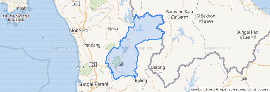 Mapa de ubicacion de Sik.