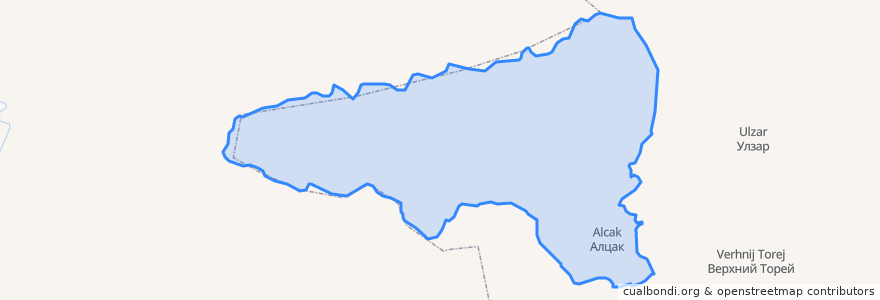 Mapa de ubicacion de Алцакское сельское поселение.