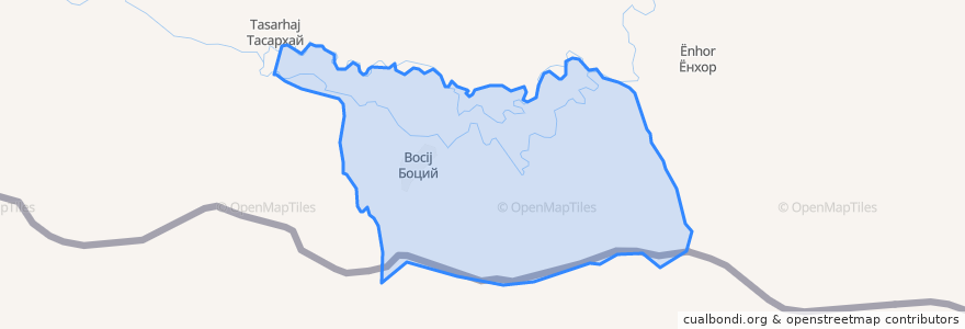 Mapa de ubicacion de Боцинское сельское поселение.