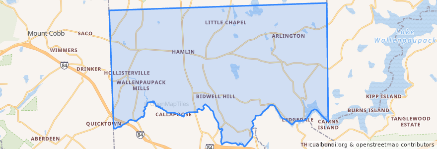 Mapa de ubicacion de Salem Township.