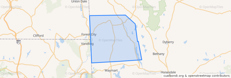 Mapa de ubicacion de Clinton Township.