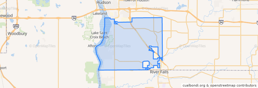 Mapa de ubicacion de Town of Troy.