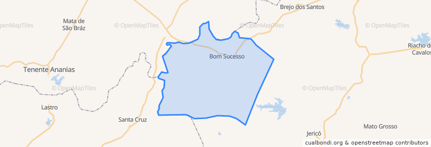 Mapa de ubicacion de Bom Sucesso.