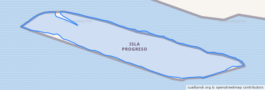 Mapa de ubicacion de Isla Guapurú.