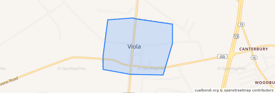 Mapa de ubicacion de Viola.