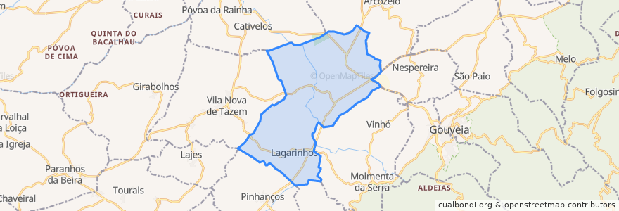 Mapa de ubicacion de Rio Torto e Lagarinhos.